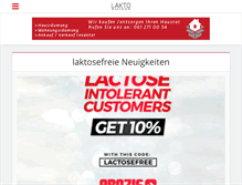 Tablet Screenshot of laktoseintolerant.ch